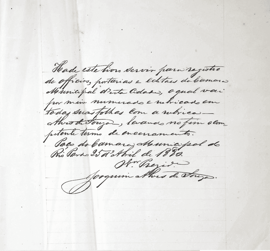 LRGC - Livro de Registro Gerais da Câmara de Rio Pardo - Livro n° 27 - 1880 à 1884